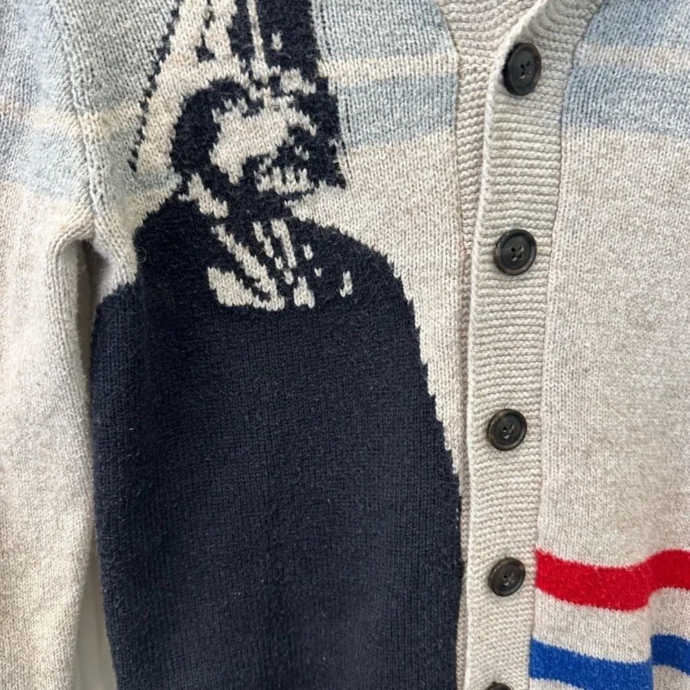 Gap Kids Star Wars Darth Vader Wool Blend Shawl Cardigan XL